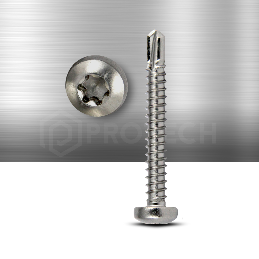 Bohrschrauben von 4,2 bis 4,8mm Linsenkopf TORX DIN 7504 aus Edelstahl A2