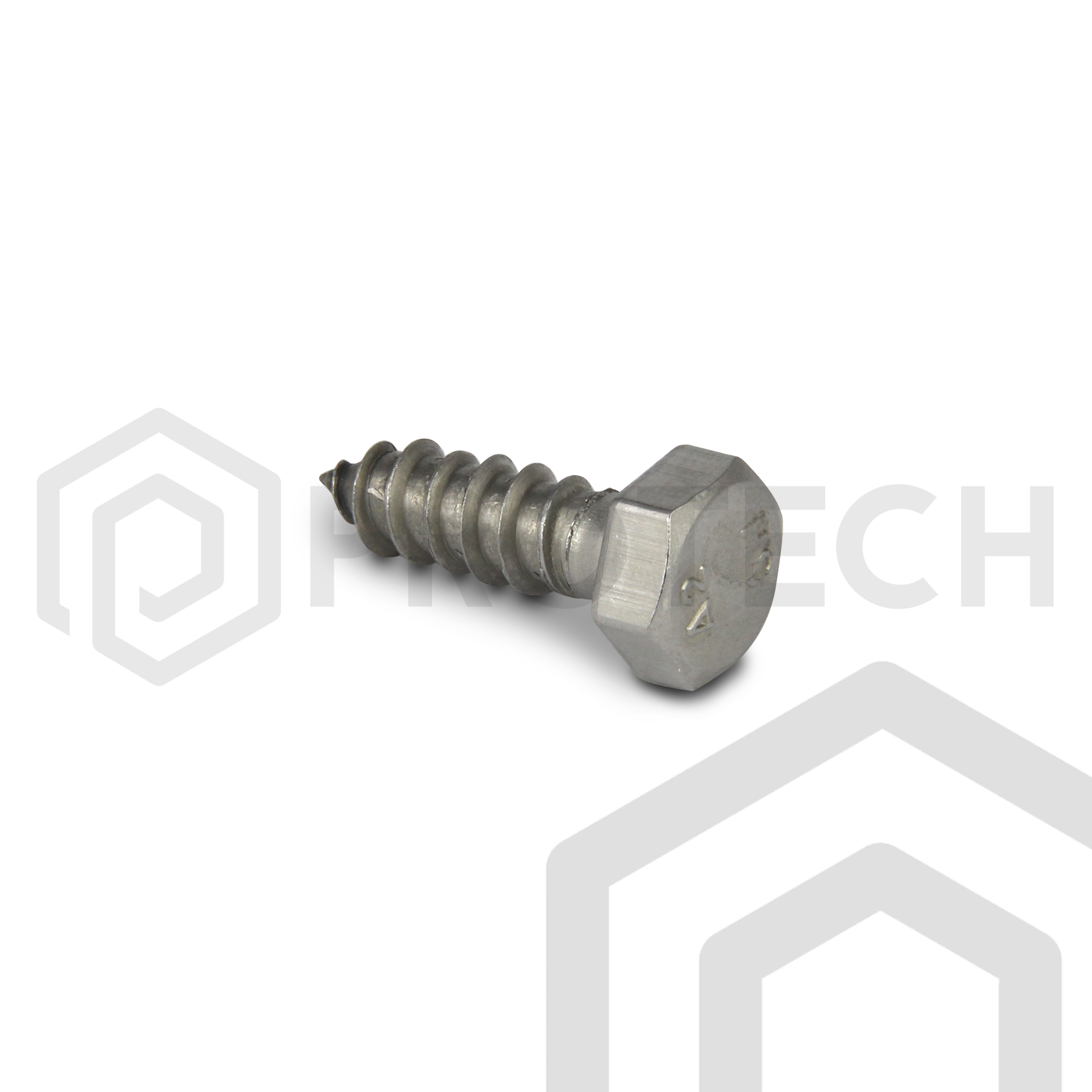 Sechskant Holzschrauben M8 von 25 bis 70mm DIN 571 aus Edelstahl A2