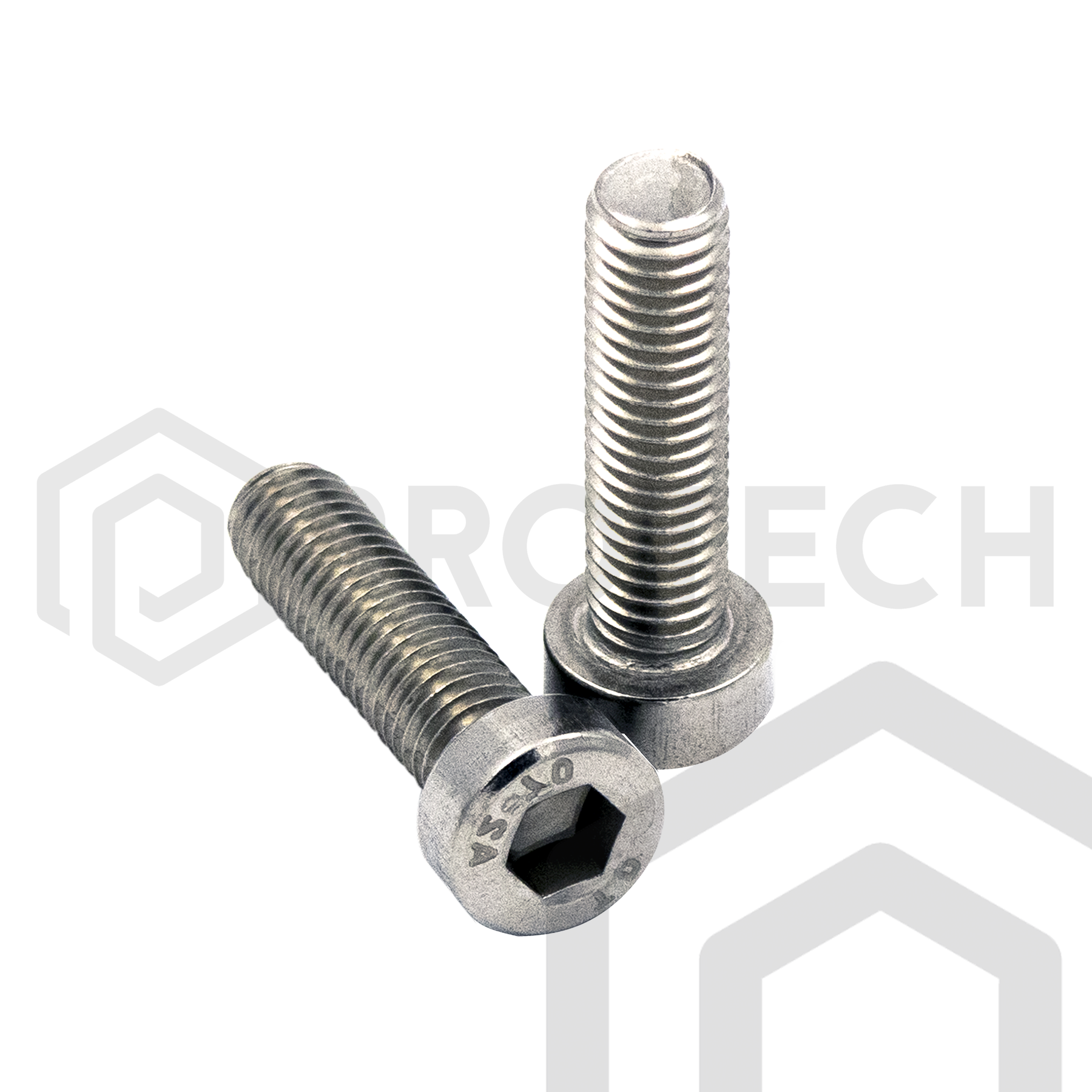 Zylinderschrauben M10 von 12 bis 50mm mit Innensechskant DIN 912 aus Edelstahl A2