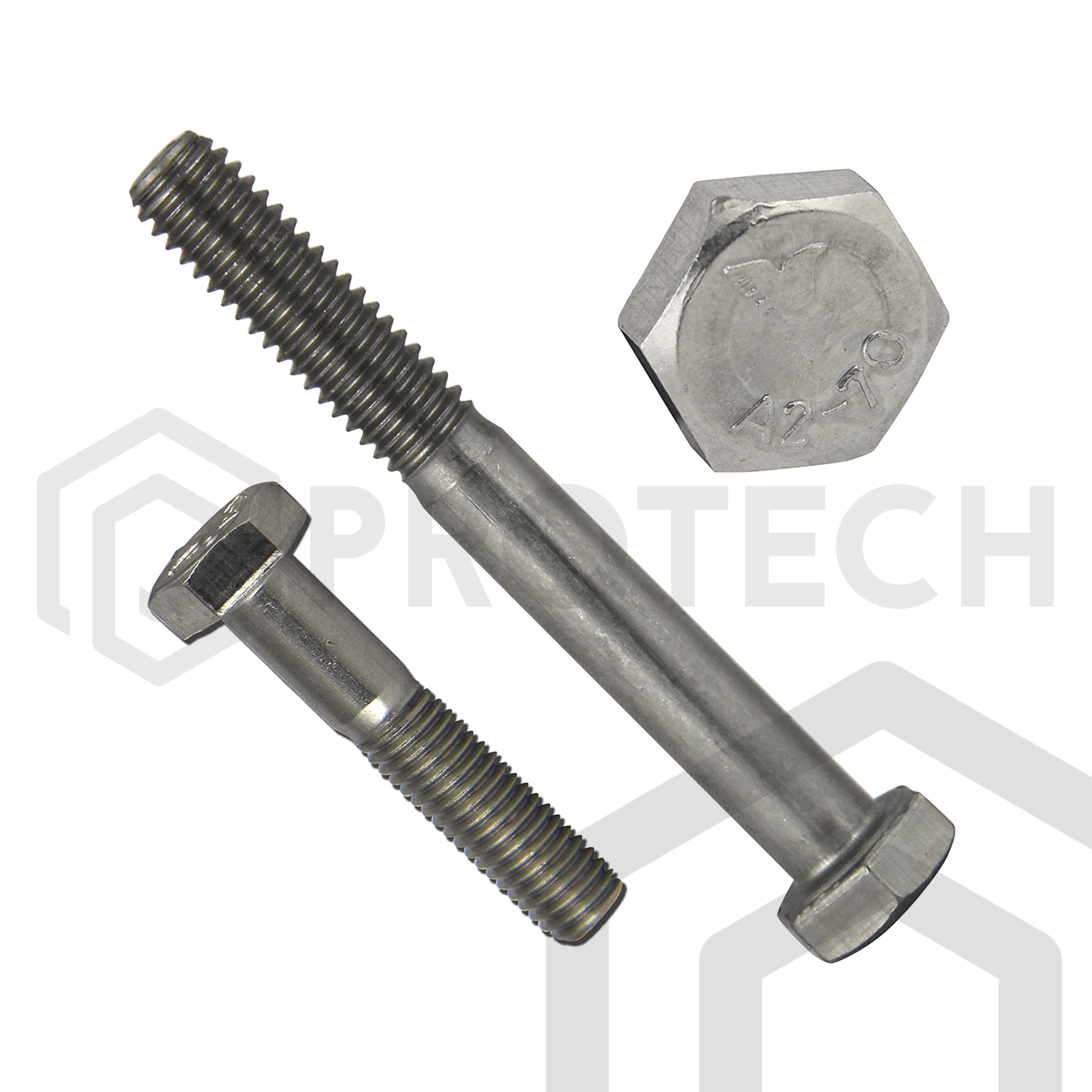 Sechskantschrauben mit Schaft M14 DIN 931 aus Edelstahl A2