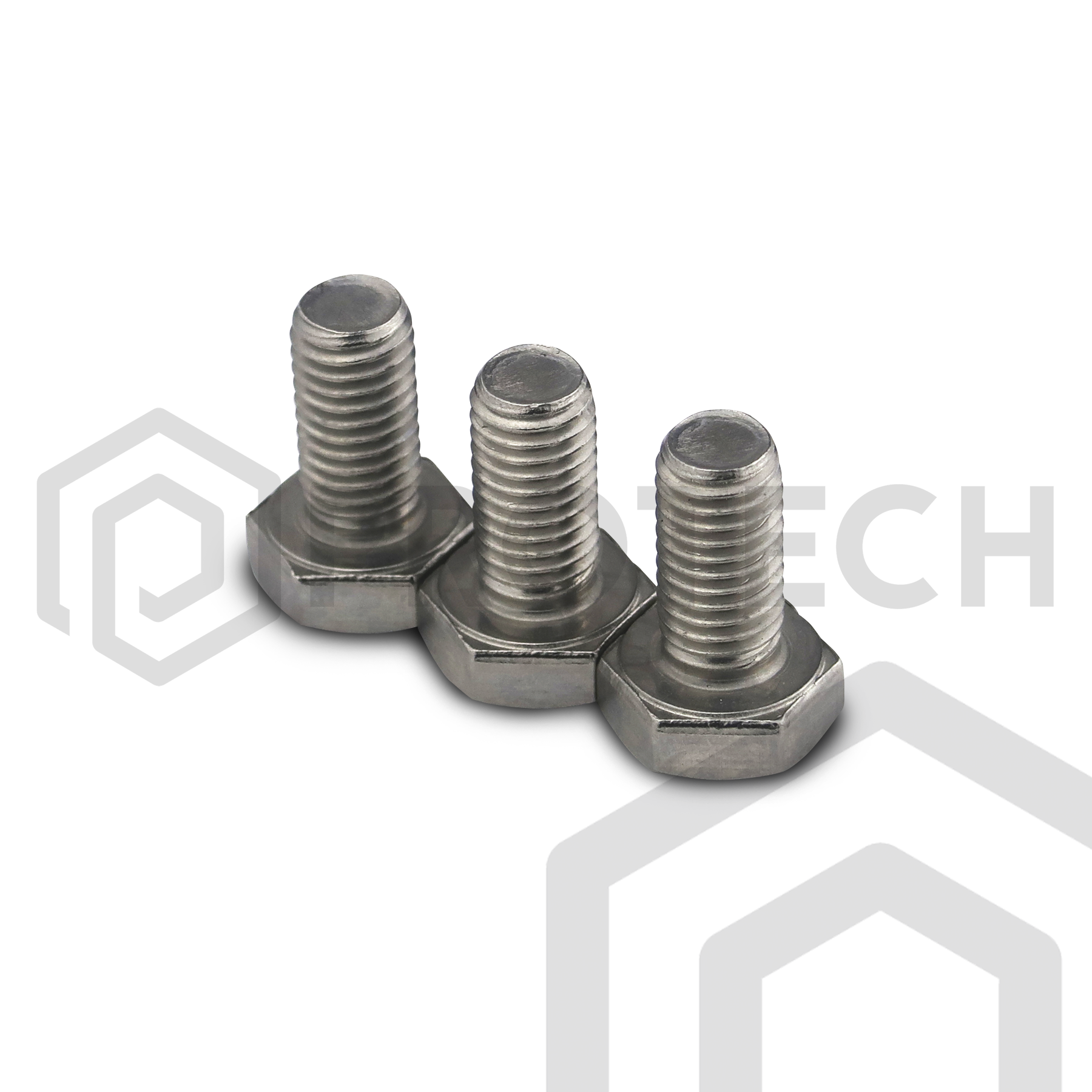 Sechskantschrauben M10 von 10 bis 50mm DIN 933 aus Edelstahl A2