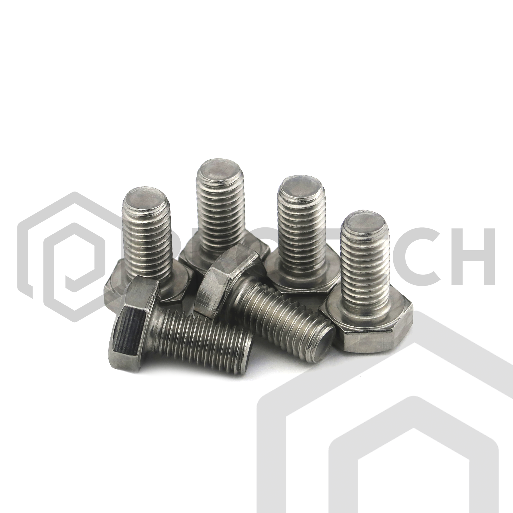 Sechskantschrauben M10 von 10 bis 50mm DIN 933 aus Edelstahl A2