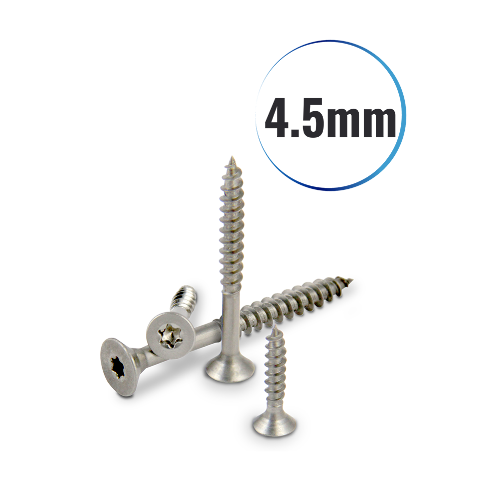 Spanplattenschrauben 4.5mm TORX aus Edelstahl A2