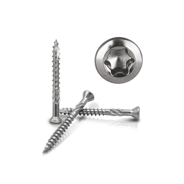 Terrassenschrauben 5mm TORX mit CUT-Spitze aus Edelstahl C1
