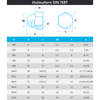 Hutmuttern hohe Form DIN 1587 aus Edelstahl A2