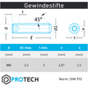 Gewindestifte M5 mit Innensechskant u. Kegelkuppe DIN 913 aus Edelstahl A2